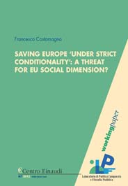 Copertina di Saving Europe ‘Under Strict Conditionality’: A Threat for EU Social Dimension?
